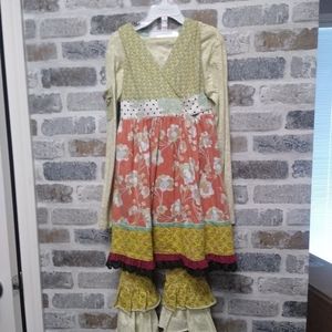 3 piece ruffle pants outfit. Pants are size 6